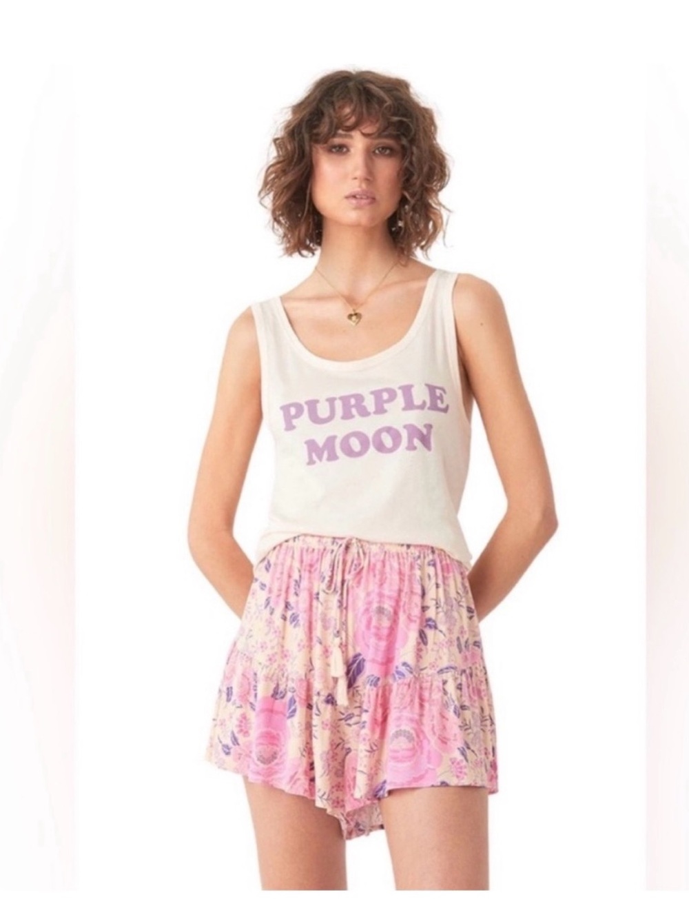 🌸Spell🌸 Wild Bloom Drawstring Ruffle Shorts S